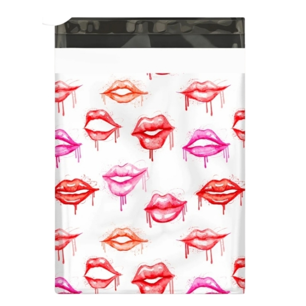 Poly mailers 10x13 Drippy Lips